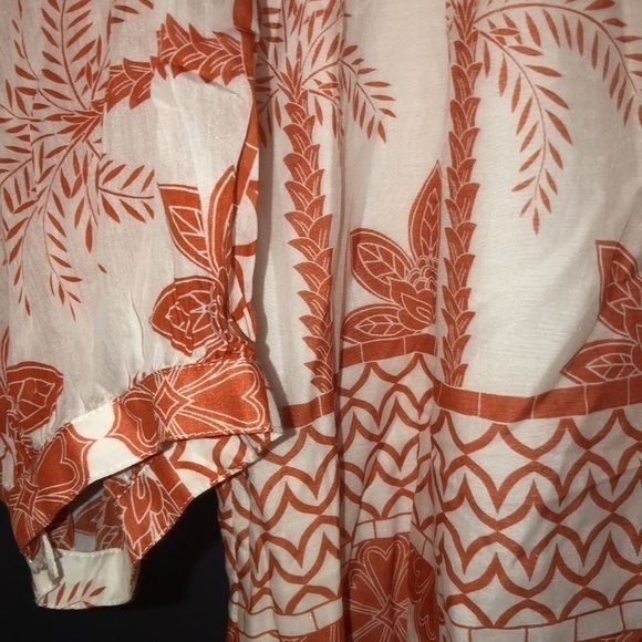 Johnny Was button down printed blouse Three-quarter sleeve - Picture 7 of 8